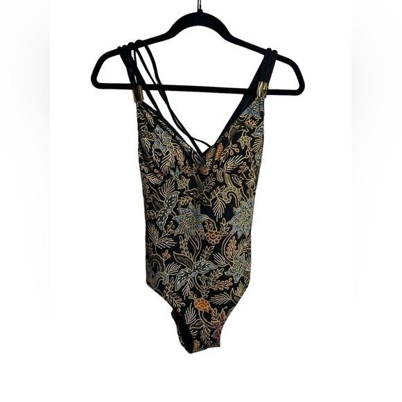 Amoressa Horizon Strappy One Piece Swimsuit Size 6 - Picture 3 of 10